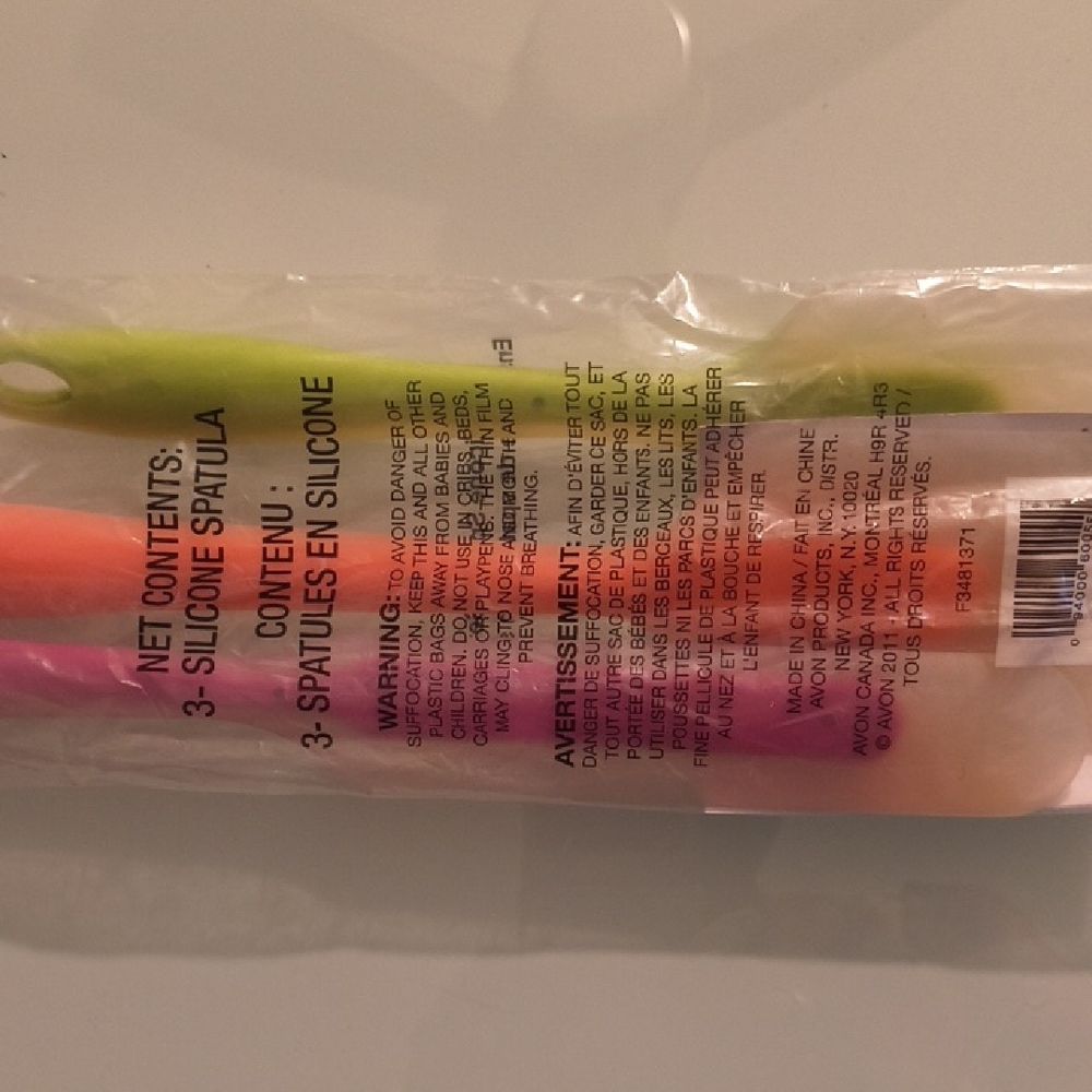 Avon Silicone Spatula Set - Green, Orange, Pink